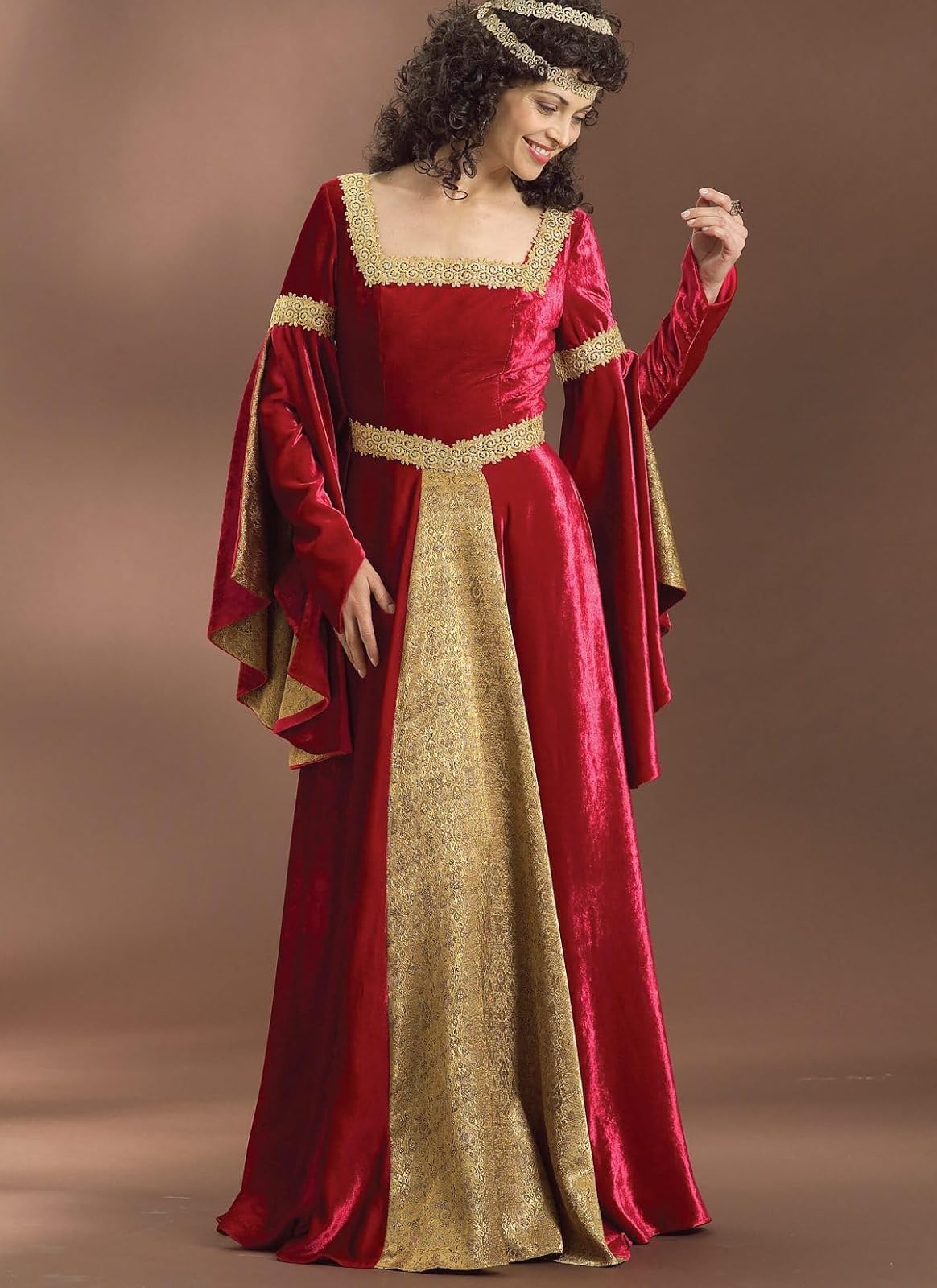 Butterick B4571 - Vestido Medieval para Mujer, diseño de Costura de Disfraz de Feria renacentista, Tallas 14-20