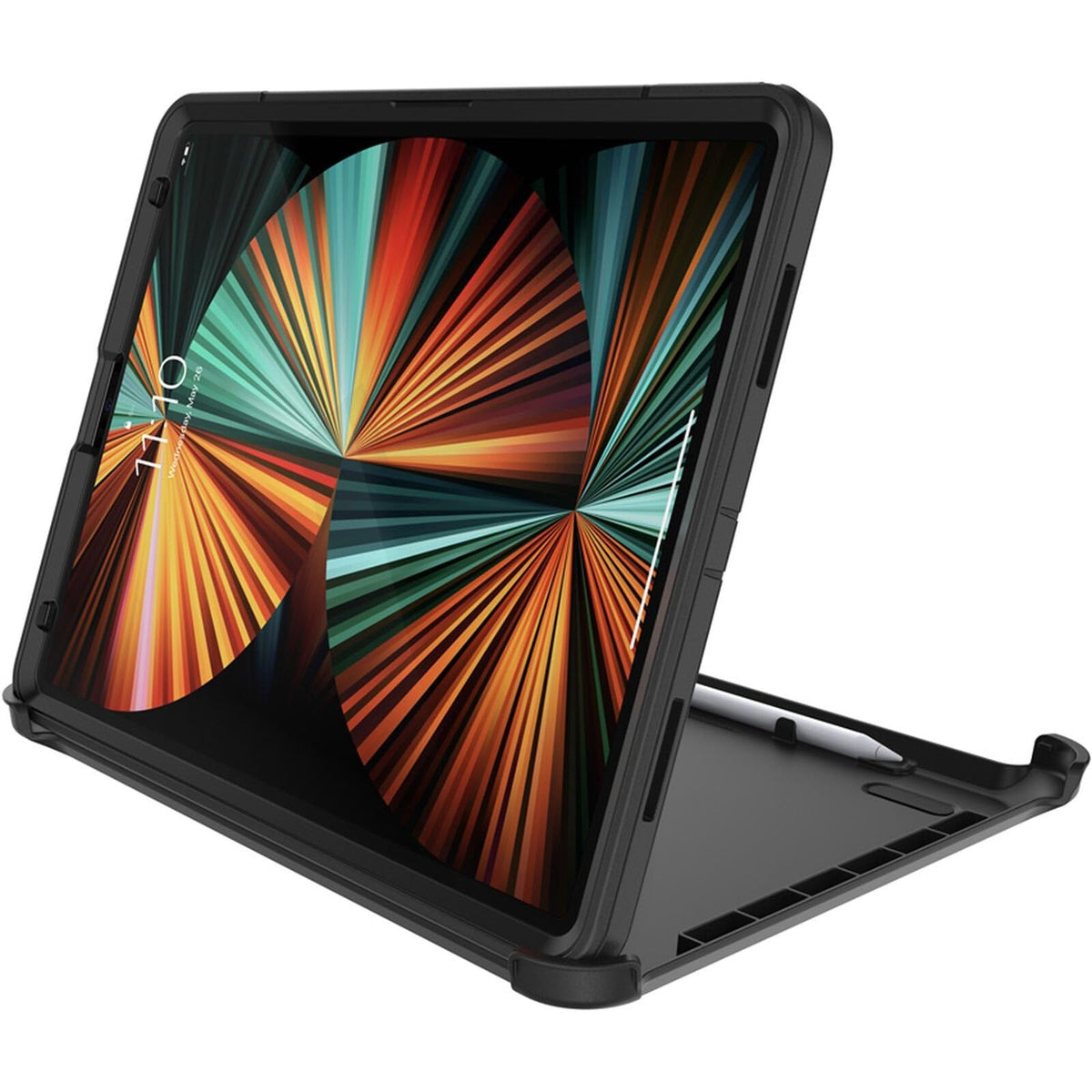 OtterBox Defender Series - Funda para iPad Pro de 12.9" (6ª, 5ª, 4ª y 3ª generación), Color Negro, Resistente, Duradero, protección de Revestimiento múltiple