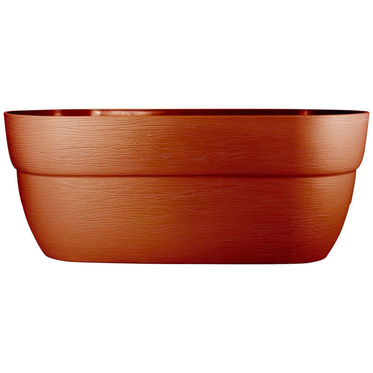 EMSCO Group Bloomers - Macetero de con Agujeros de Drenaje, Maceta de Resina Resistente a la Intemperie de 24 Pulgadas, Terracota