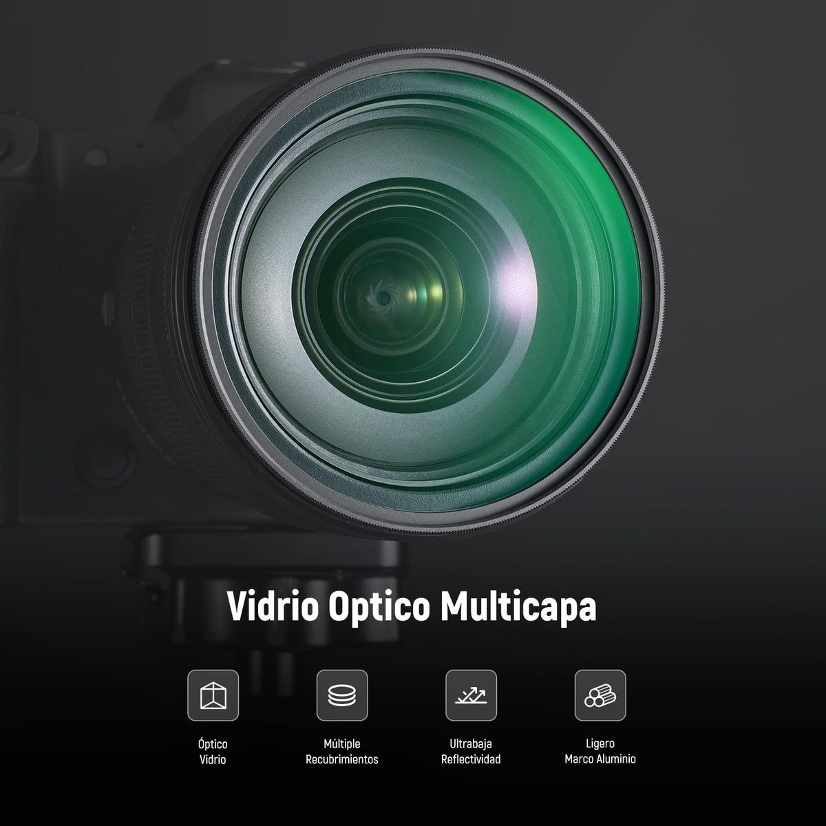 NEEWER Filtro de Difusión Negra 1/4 de 55mm con Efecto Cinematográfico Nebuloso, Cristal Óptico Ultra Delgado con Múltiples Recubrimientos Nano para Vídeo, Vlog y Fotografía de Retratos