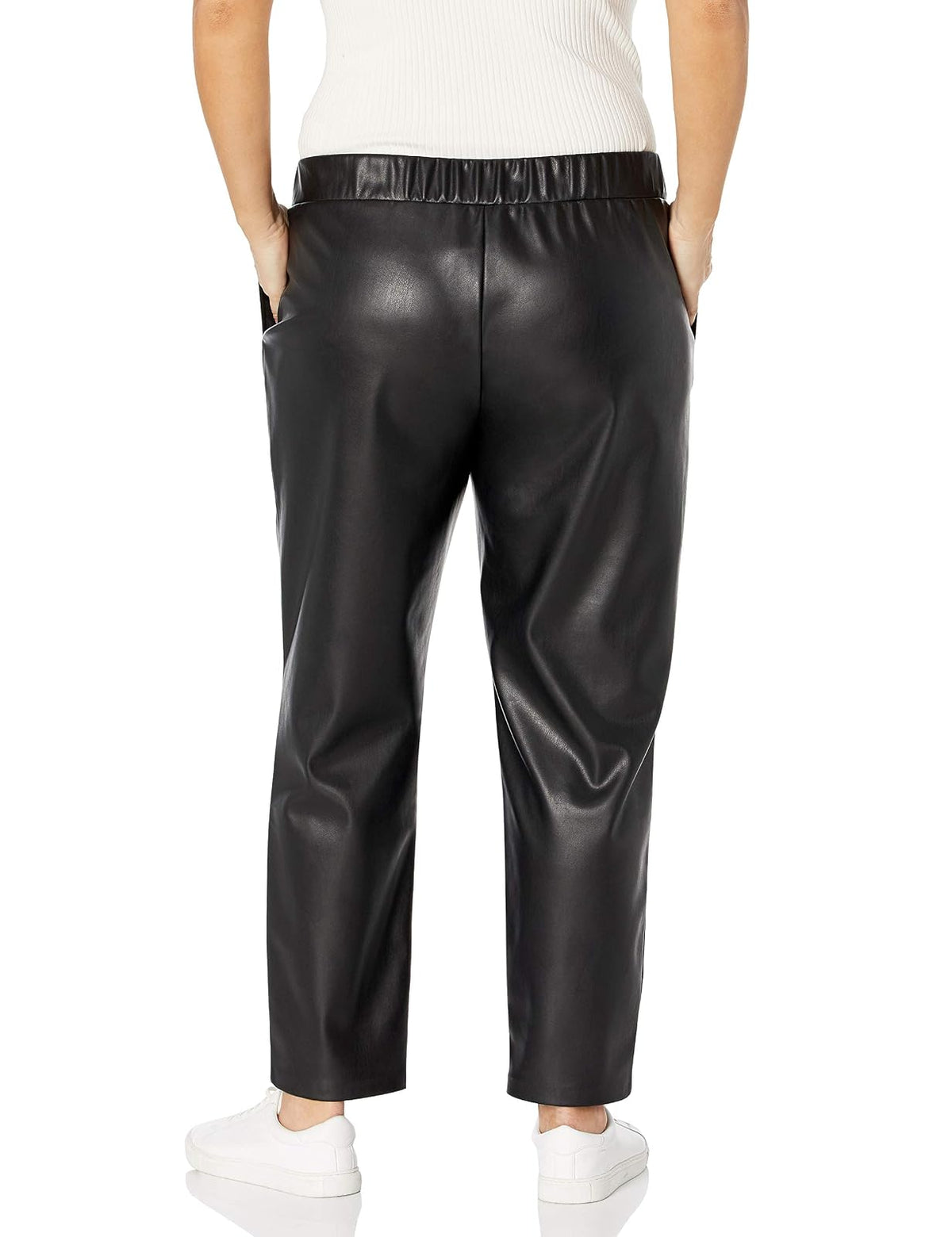 The Drop Pantalón Deportivo Para Mujer, Ajustado Sin Cierre, Negro, por @lisadnyc, 3X Grande Plus