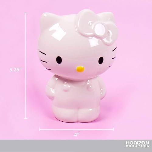 Horizon Group USA Hello Kitty Paint Your Own Higgy Bank, Hucha de Monedas para niños, Multicolor
