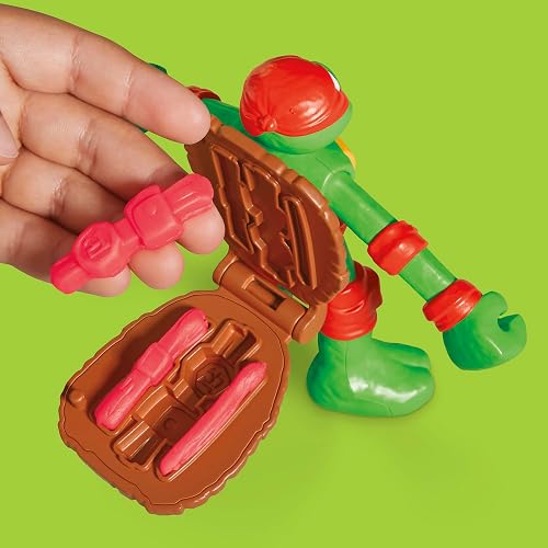 Play-Doh Hasbro Tortugas Ninjas Creaciones Cowabunga - Kit de Manualidades con 4 Figuras de Acción, 4 Accesorios y 8 Latas niños y niñas a Partir de 4 años