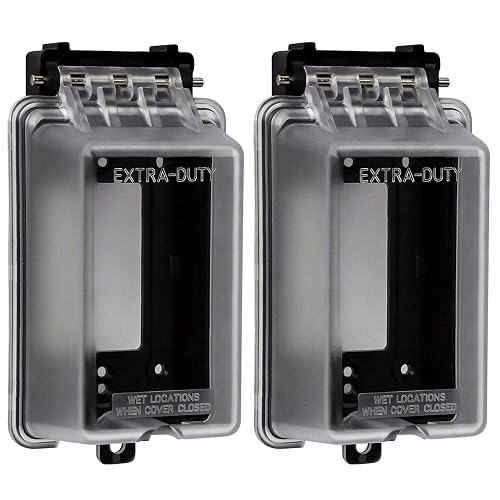 Enerlites - Funda De Enchufe Para Exteriores, Extra Resistente A La Intemperie, Para Decoración De Exteriores O Receptáculos Gfci