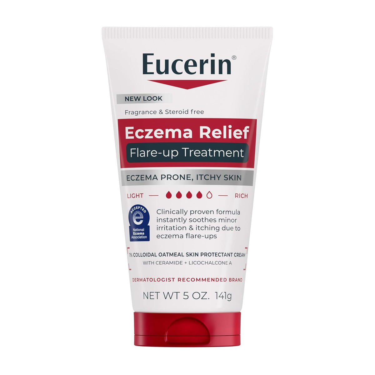 Eucerin Eczema Relief Flare-up Treatment - Provides Immediate Relief for Eczema-Prone Skin - 5 oz. Tube