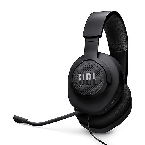 JBL Quantum 100M2 - Audífonos alambricos integrales para Gaming con Cable y micrófono Extraible con opción de silenciar - Negro