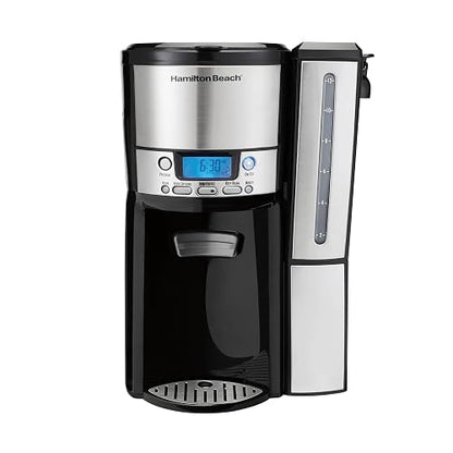 Cafetera Programable Hamilton Beach Capacidad de 12 Tazas Color Gris con Negro Modelo 47950