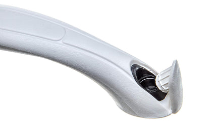 Attwood 2050-5 Mango ergonómico de Vinilo de una Pieza, Acabado Blanco