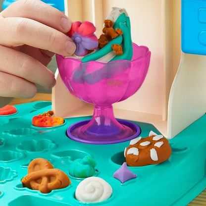 Play-Doh Heladería Multicolor 7 Accesorios 5 Latas Masa Moldeable +3 años