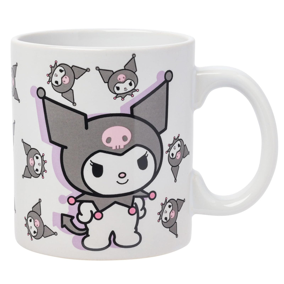 Silver Buffalo Sanrio Hello Kitty and Friends Kuromi Poses Taza de cerámica, 20 onzas