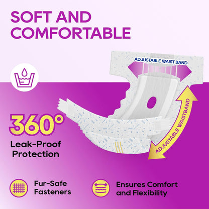 HONEY CARE All-Absorb Disposable Dog Diapers, X-Small