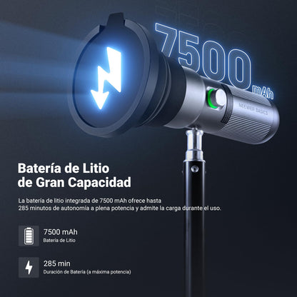 NEEWER Basics RGB Linterna Fotografía Flashlight,4 Color/20 Filtro Gobo/CRI95+/7500 mAh,10W 6300K Foco LED Portátil Vídeo Ambiental Aluminio Efecto Atardecer para Iluminación Estudio Grabación, FL10