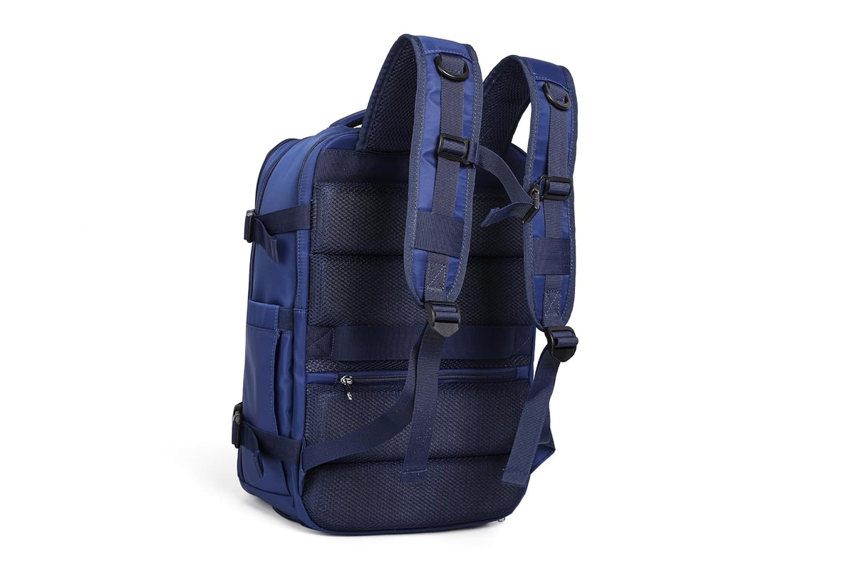 Nautica - Mochila de Viaje 10 kg, Mochila para Laptop 17", Unisex Cómoda y Resistente con Puerto de Carga, Sección Impermeable y para Zapatos, Antirrobo.