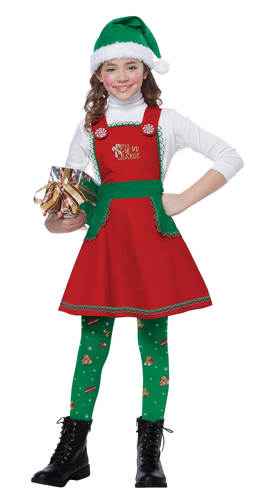 Disfraz de Elf in Charge para niña, talla L a extragrande