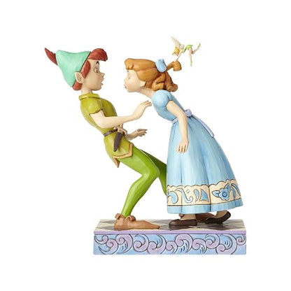 Enesco Disney Traditions by Jim Shore 65 Aniversario de Peter Pan y Wendy Stone Resina, Figura de 7.4 Pulgadas, 7.4 Pulgadas, Multicolor