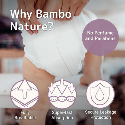 Bambo Nature Pañales ecológicos de alta calidad para bebé (talla 1 a 6 disponibles), talla 4, 27 unidades