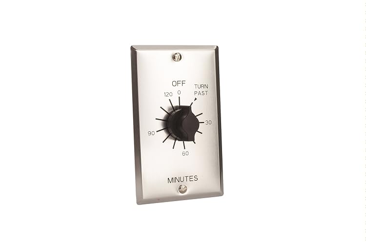 Temporizador de pared con apagado automático, enrollado por resorte, estilo comercial, serie C, temporizador de 2 horas de duración, tipo interruptor SPST
