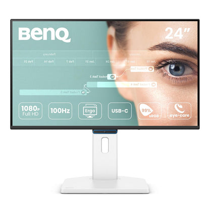 BenQ Monitor GW2490TC 23.8" 1080p FHD 144Hz IPS Eye-Care Multiuso, USB-C, Optimizador Visual, Flicker-Free, Low Blue Light, Bisel Ultrafino, Certificación TÜV, Diseño Ergonómico, Eye-CareU