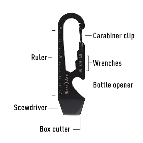 Nite Ize Doohickey Llavero Multiusos Negro 6.60cm x 1.77cm x 0.25cm