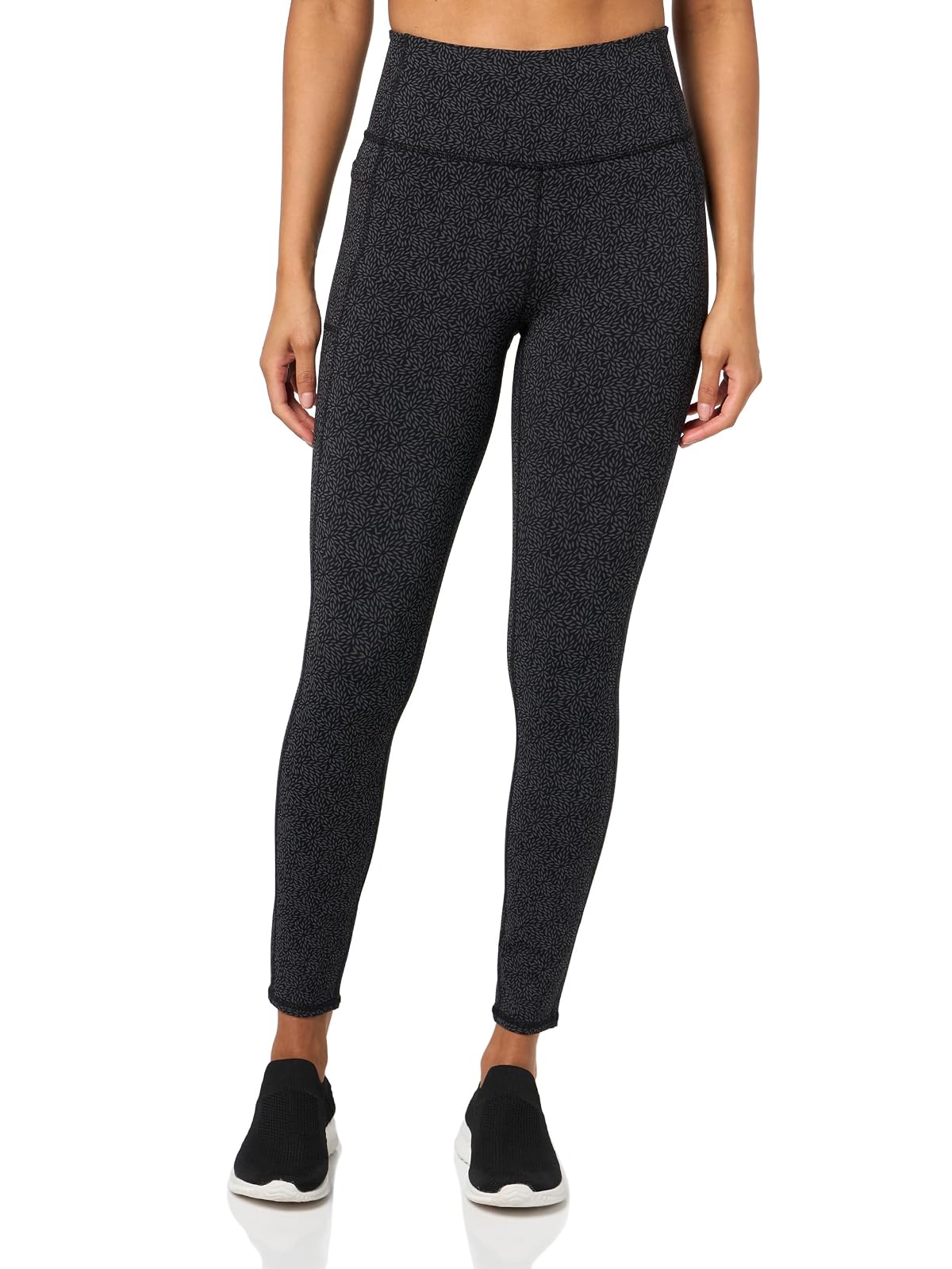 Skechers Go Walk Leggings de Cintura Alta para Mujer - M - Margaritas Ditzy Negras