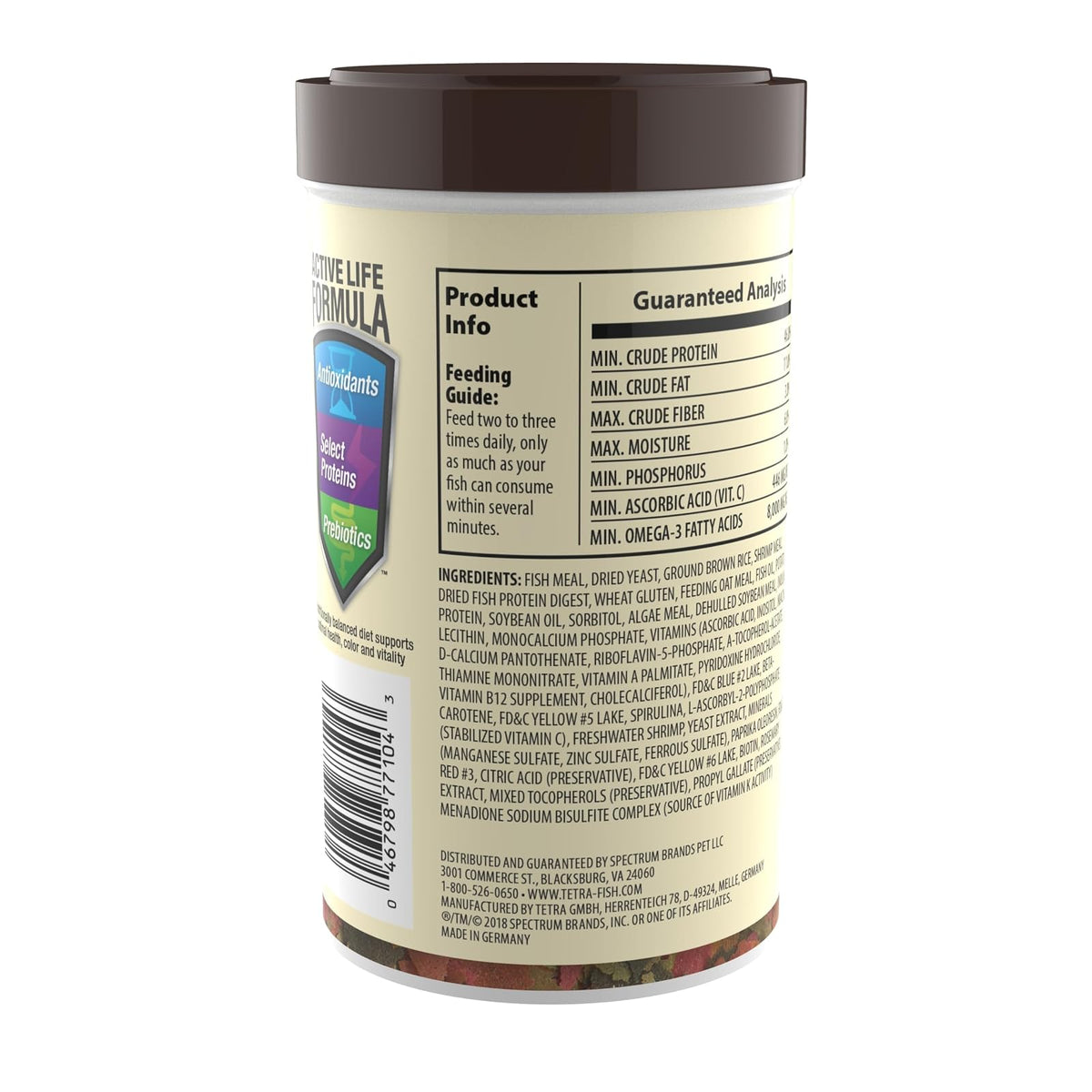 Tetramin Tropical Flakes Alimento en Hojuelas para Peces Contiene 62 Gramos