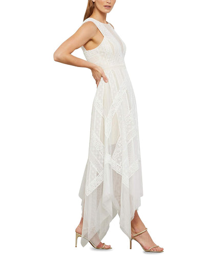 BCBGMAXAZRIA Vestido de Encaje Andi Eve Vestido para Mujer