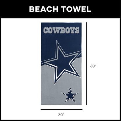 Northwest Dallas Cowboys NFL Incisor Toalla de Playa de Microfibra de 30 x 60 Pulgadas