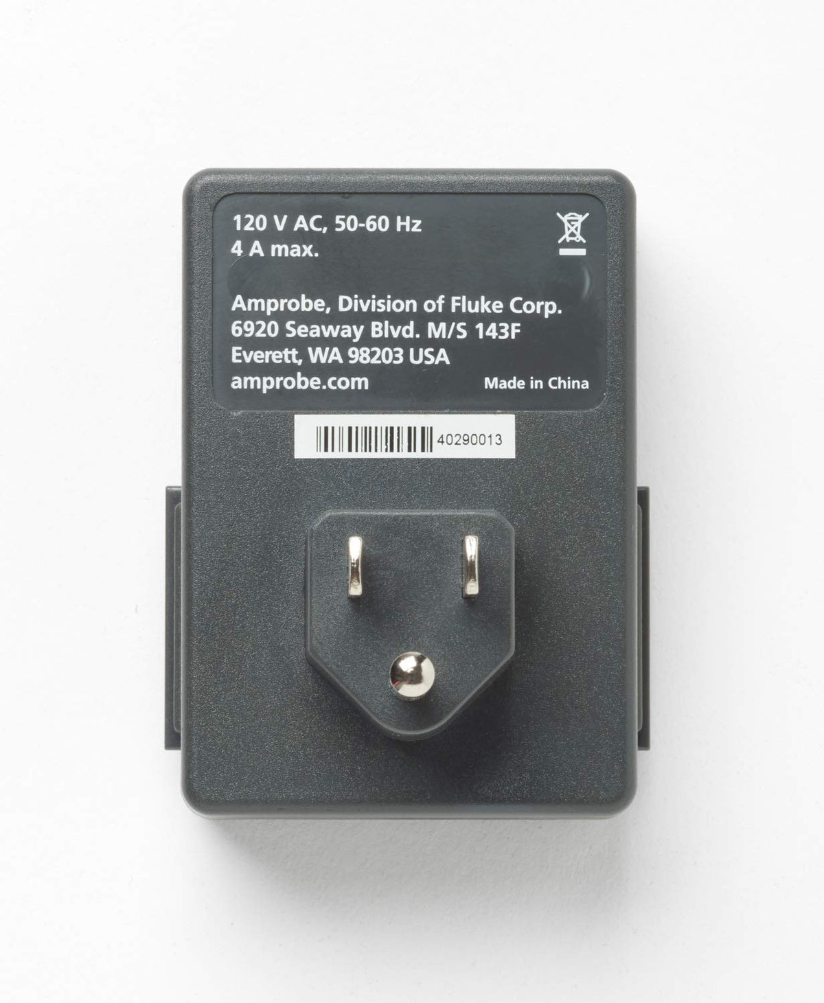 Amprobe Adaptador Enchufe ADPTR-SCT Conexión Segura Medición Impedancia y Puesta a Tierra Compacto y Resistente