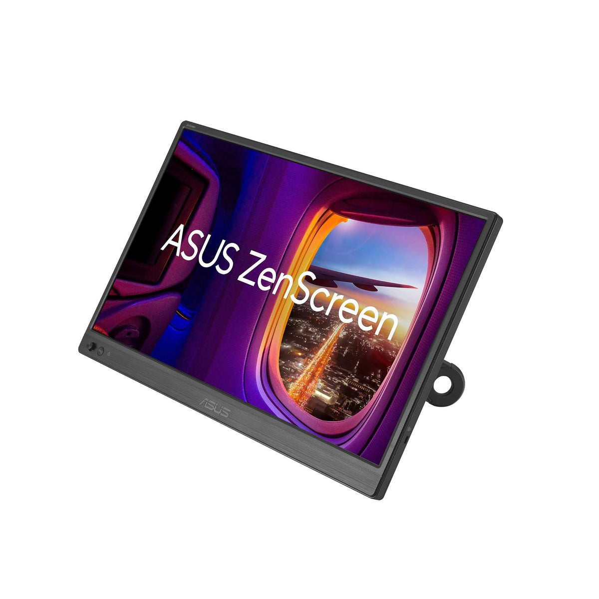 ASUS Monitor USB portátil ZenScreen MB169CK: 16 Pulgadas (15,6 Pulgadas visibles), Full HD, IPS, Doble USB Tipo C, antiparpadeo, Filtro de luz Azul, Superficie antirreflejo, Soporte de 360°