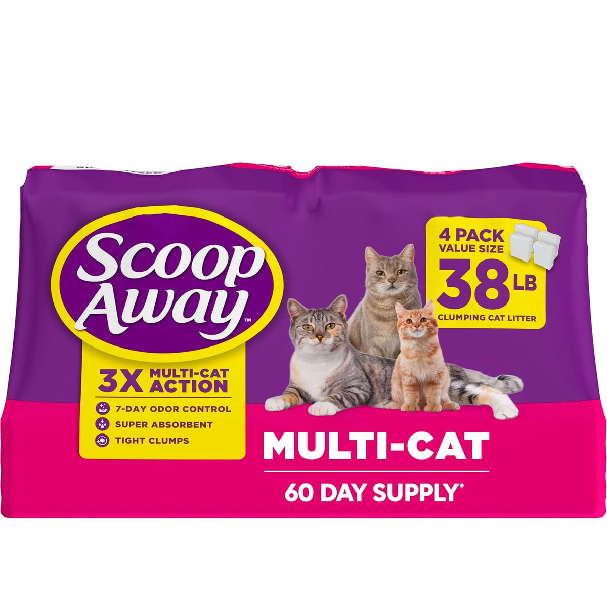 Scoop Away Arena aglutinante para Gato, 38 lbs - 17 kg