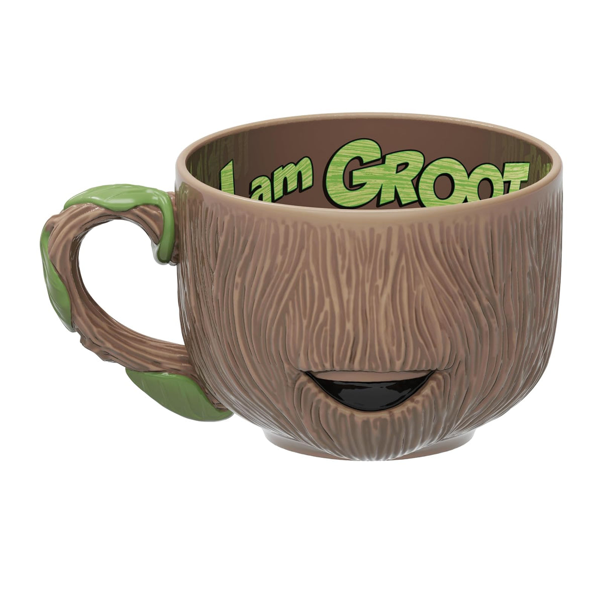 Zak Designs Star Wars The Mandalorian Taza de Cerámica Esculpida Grogu, 355 ml - Groot