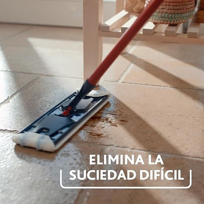 Vileda Sistema de Limpieza H2prO + 1 Repuesto de mop Adicional, Separa el Agua Limpia de la Sucia