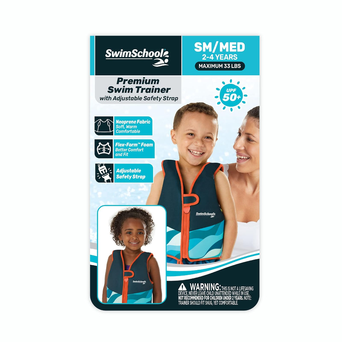 SwimSchool - Chalecos de natación para niños de 2 a 6 años - Niños/niñas - Múltiples Colores/Estilos - Aprende a Nadar flotantes
