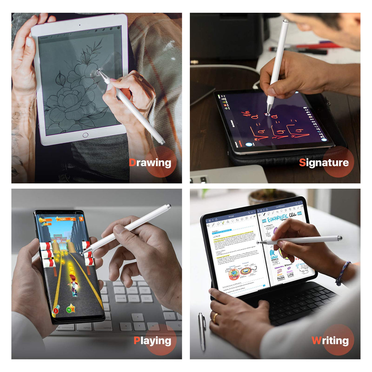 Oribox Stylus Pen - Lápiz Digital Compatible con Pantalla táctil de Punta Fina para iPad