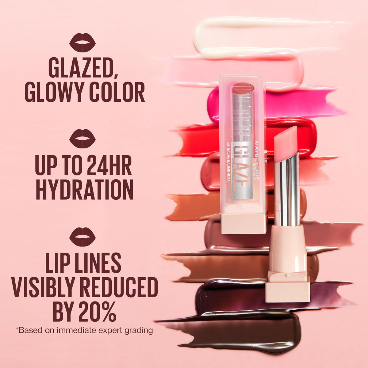 Maybelline Lifter Glaze, Bálsamo Labial Hidratante con Cereza, Latte Crush