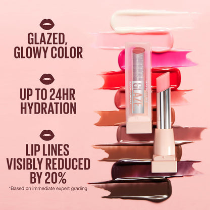 Maybelline Lifter Glaze, Bálsamo Labial Hidratante con Cereza, Latte Crush
