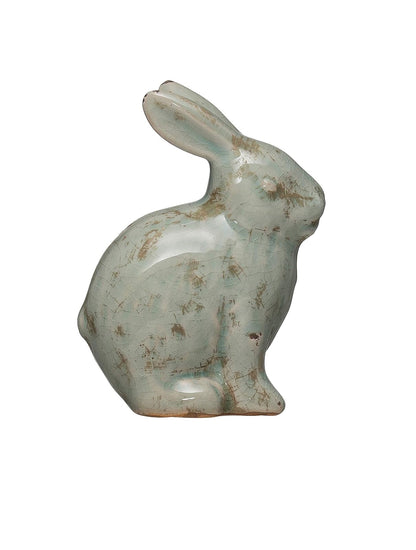 Creative Co-op - Figura de Conejo de Terracota Envejecido (DF2733)
