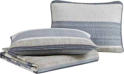 Nautica - Juego de edredón Reversible 100% algodón con Funda a Juego | Cara 100% algodón, dos looks a juego, prelavada para mayor suavidad, lavable a máquina, 1 edredón de 68 pulgadas de ancho x