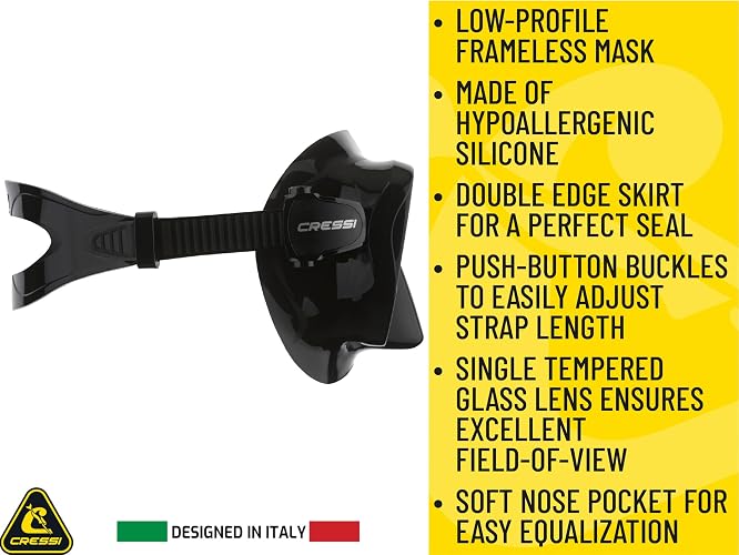 CRESSI Visor F1 Frameless para Snorkeling