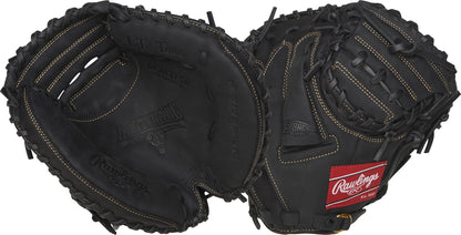 Rawlings Guante de Béisbol y Softbol Serie Renegade - Tiro izquierdo - Catcher - 1 pieza red cerrada - negro