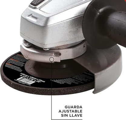 BLACK+DECKER Esmeriladora Angular 4-1/2" 920W, 6 Discos, G720X6D | Esmeriladora Angular 4-1/2" (115mm), 920W, 11000RPM/min, 6 Discos