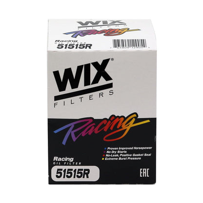 Wix Filters 51515R Filtro de Aceite Racing de Alta Eficiencia, Negro | Sustituye a L1 HP1 M1HP 22470 B2HPG 070008 JL9001. Reemplazo de grado OE.