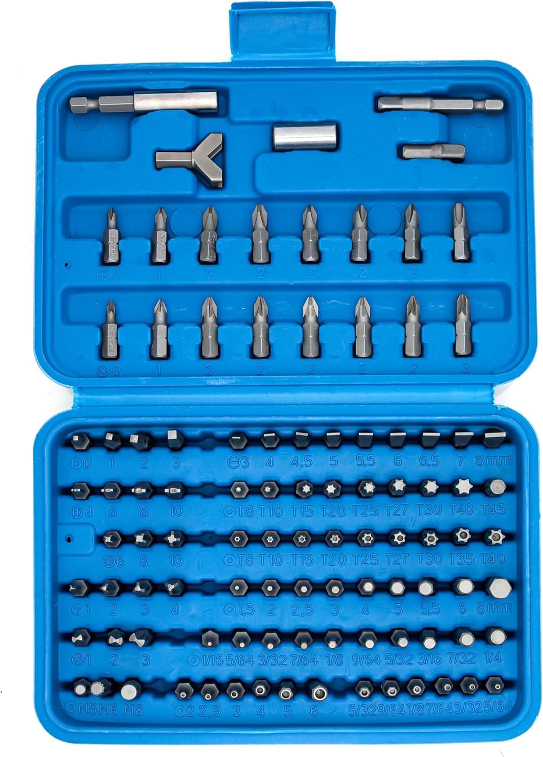 Neiko Juego de Brocas de Seguridad 10082A | Juego de 101 piezas, destornillador de carraca, acero Cr-V, soporte magnético de 1/4"