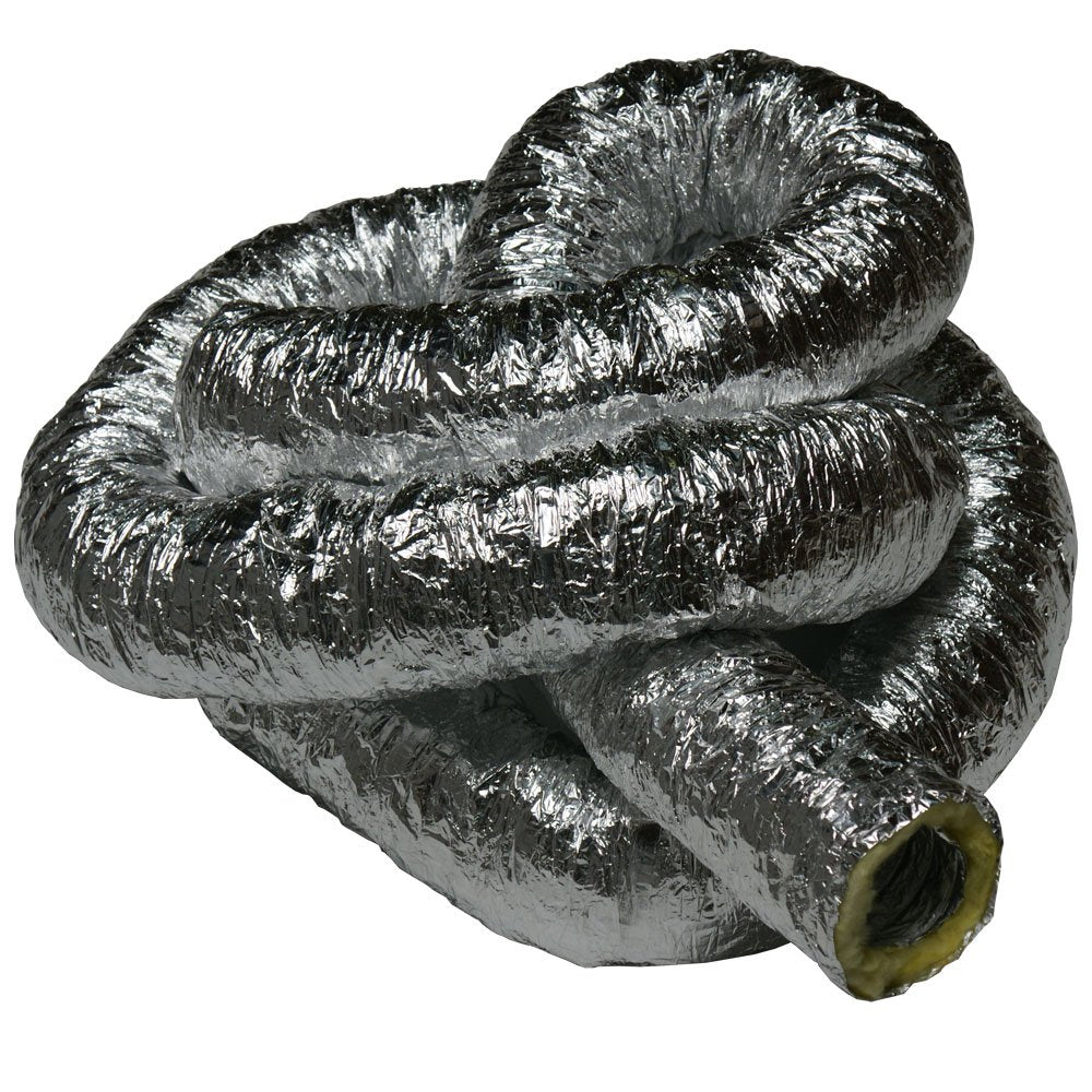 Rubber-Cal "HVAC Insulated-Flex - Manguera de conducto de ventilación, 6 Pulgadas por 25 pies