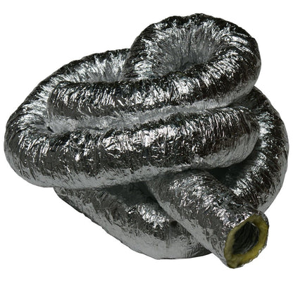 Rubber-Cal "HVAC Insulated-Flex - Manguera de conducto de ventilación, 6 Pulgadas por 25 pies