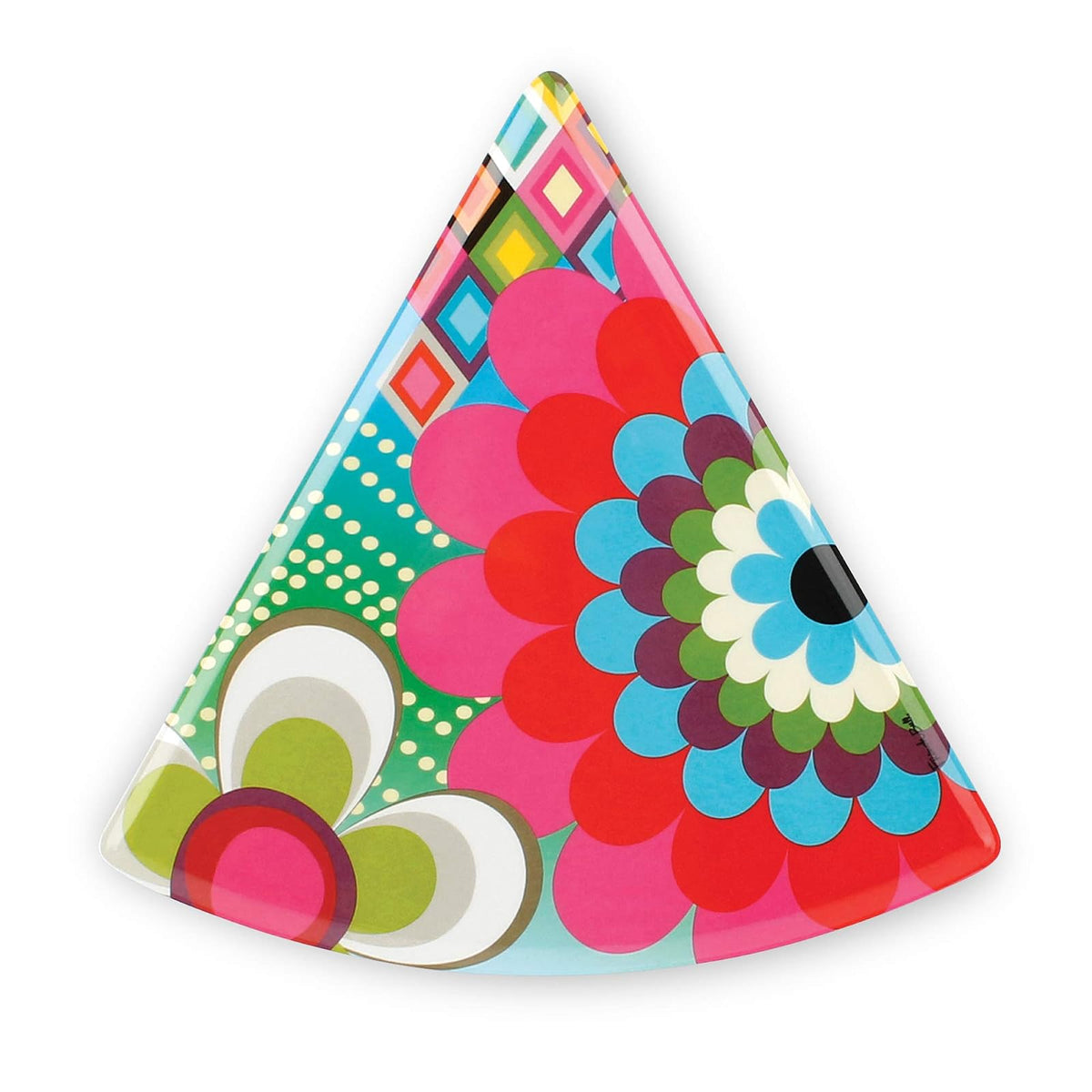 French Bull - Juego de 6 platos surtidos de melamina, vajilla de melamina, para servir, fiesta, plato, plato (platos de postre de 8 pulgadas, surtidos)