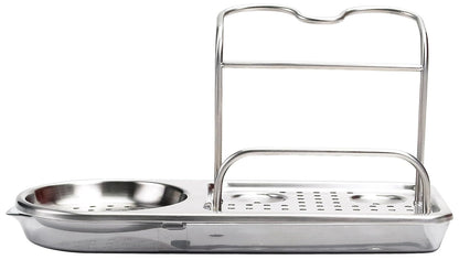 Oxo 1068659 sink baskets trays Stainless steel, Stainless steel, 228.6 + OXO Easy Press Stainless Steel Soap Dispenser