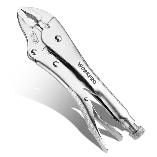 WORKPRO Alicates de Bloqueo Curvados 25.4 cm Acero Cromo Vanadio