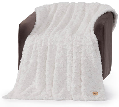 UGG Cobija Adalee de Piel Sintética 70 x 50 pulgadas - Manta - Natural