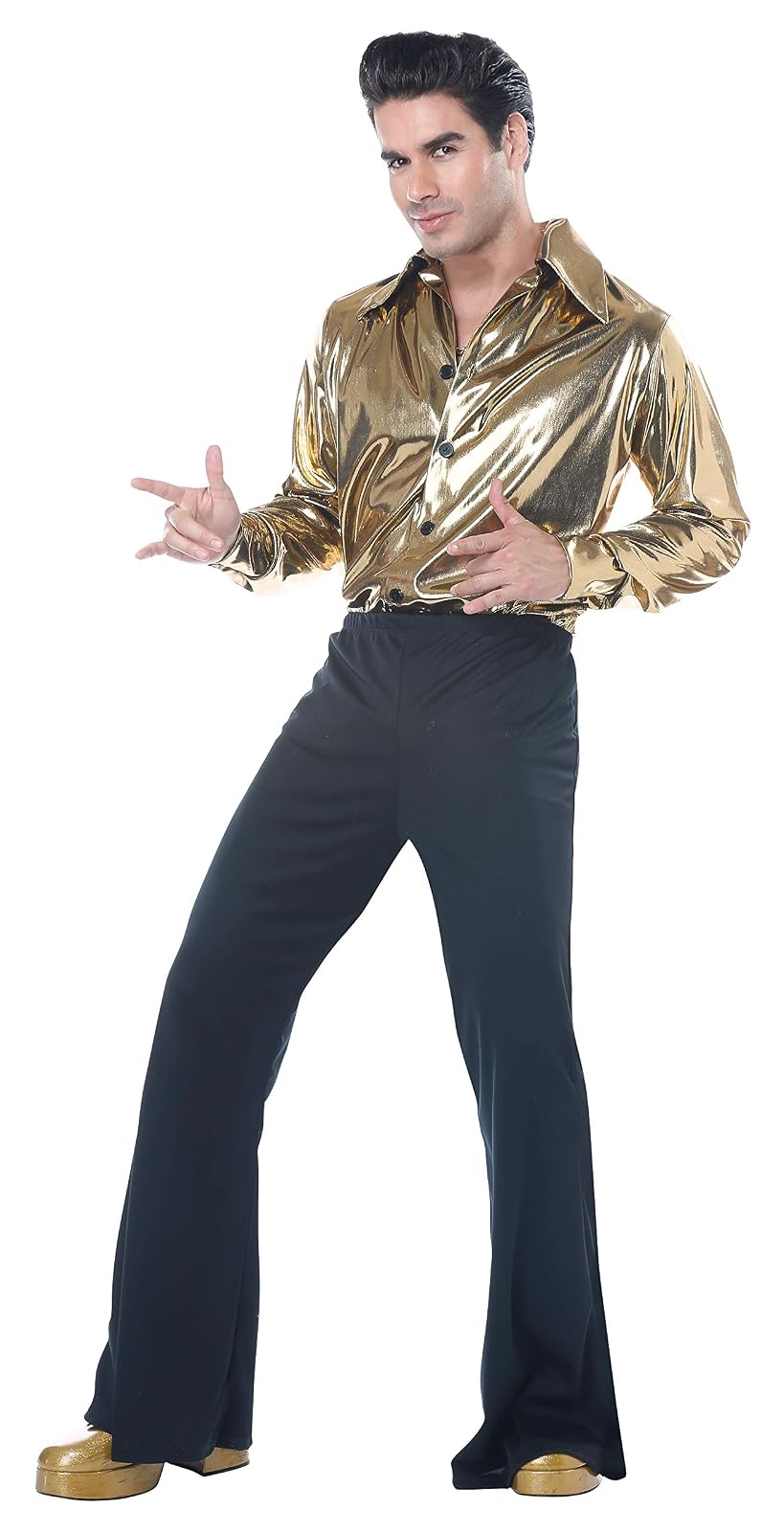 California Costumes Disfraz de Discoteca King para Hombre, Oro